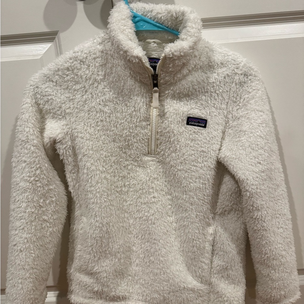 Patagonia Kids Cream Fleece Hoodie